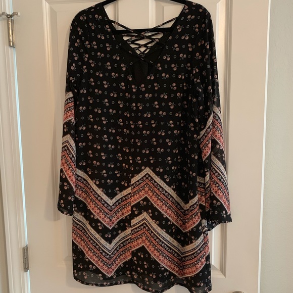 Boho pattern shift dress - Picture 2 of 2